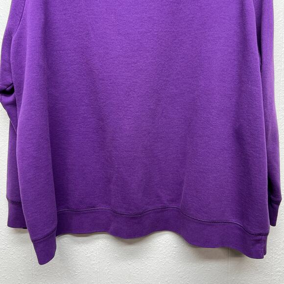 Just My Size Purple Sweatshirt Womens 3X Athleisure Casual Everyday Wear Lounge - Picture 4 of 10